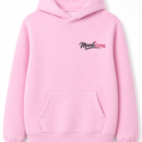 bluza moodicorn pink przod Bluza oversize boxy - Moodicorn cute.tired.judging you - Pink