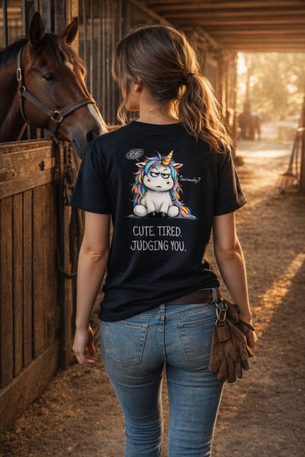 koszulka czarna moodicorn tired 1