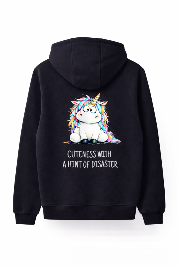 bluza moodicorn cuteness black Bluza oversize boxy - Moodicorn cuteness with a hint of disaster - Black