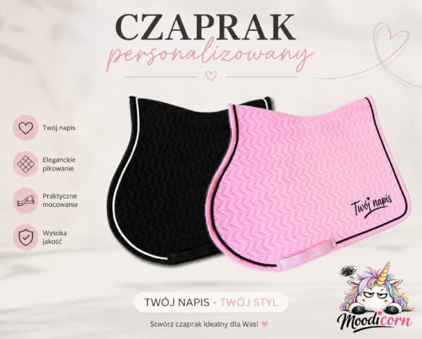 moodi czaprak personalizowany Czaprak wszechstronny - personalizowany - Haft z obu stron